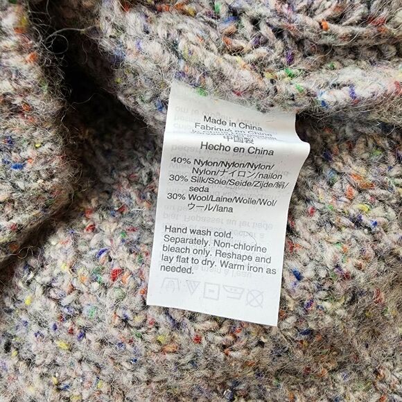 Madewell Colorfleck Ribbed Turtleneck Sweater size XXS - Picture 8 of 8